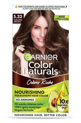 Garnier Color naturals Creme hair color Shade 5.32 caramel brown 30 gm + 35 ml