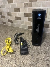 Arris NVG599 AT&T U-verse Gateway Wireless Modem Router W/ AC Adapter & Cables