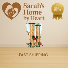 Bird Feeders for Outdoors Metal, 2 Pack   Chew-Proof Hanging Bird Feeder with...