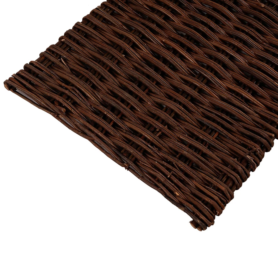 Cercado de madera marrón para interior y exterior para decoración Foto 2 de 4