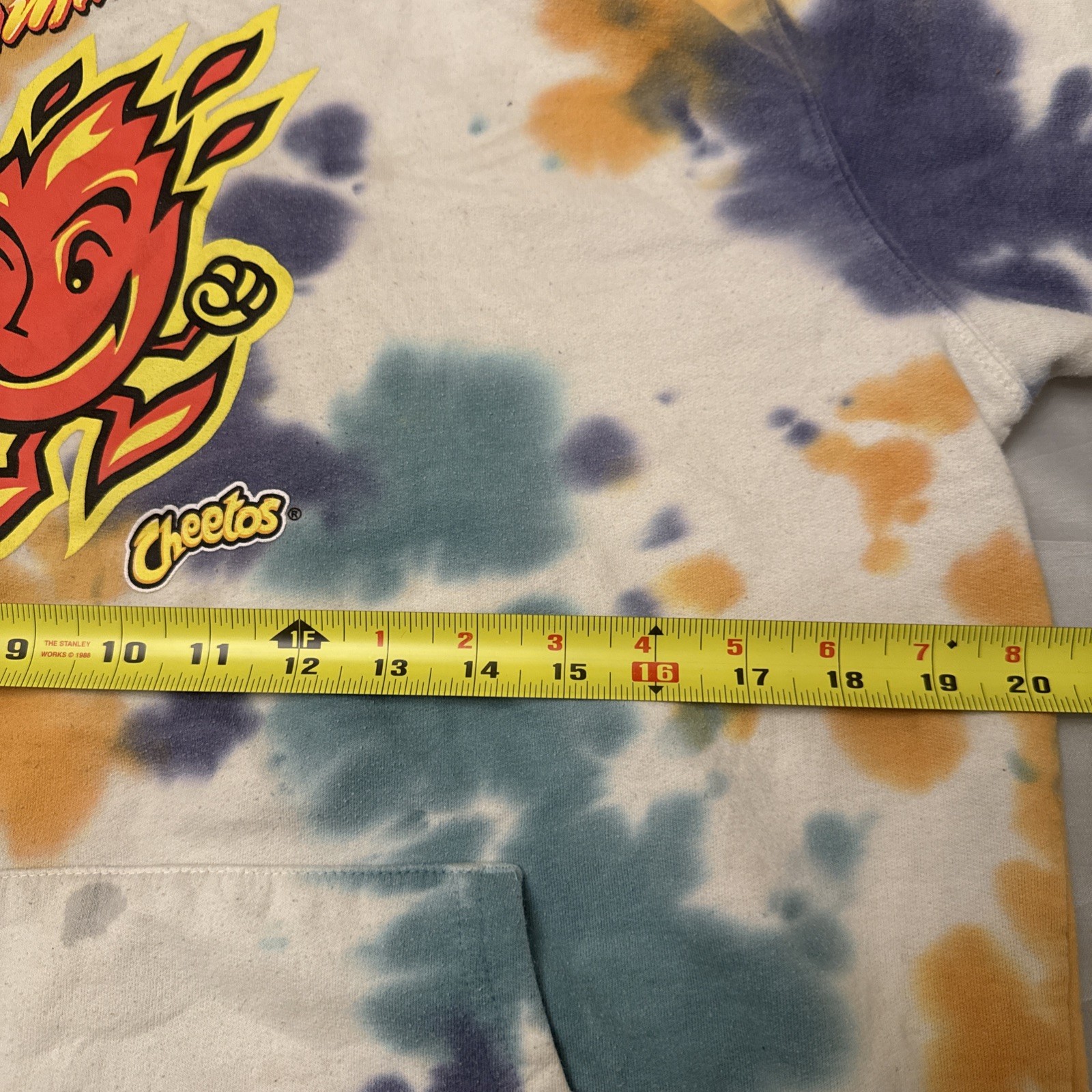 Cheetos Hoodie Mens Flamin Hot Tie Dye Pullover image 5