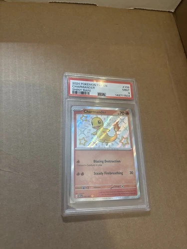 2024 POKEMON PAF EN-PALDEAN FATES SHINY RARE #109 CHARMANDER PSA 9