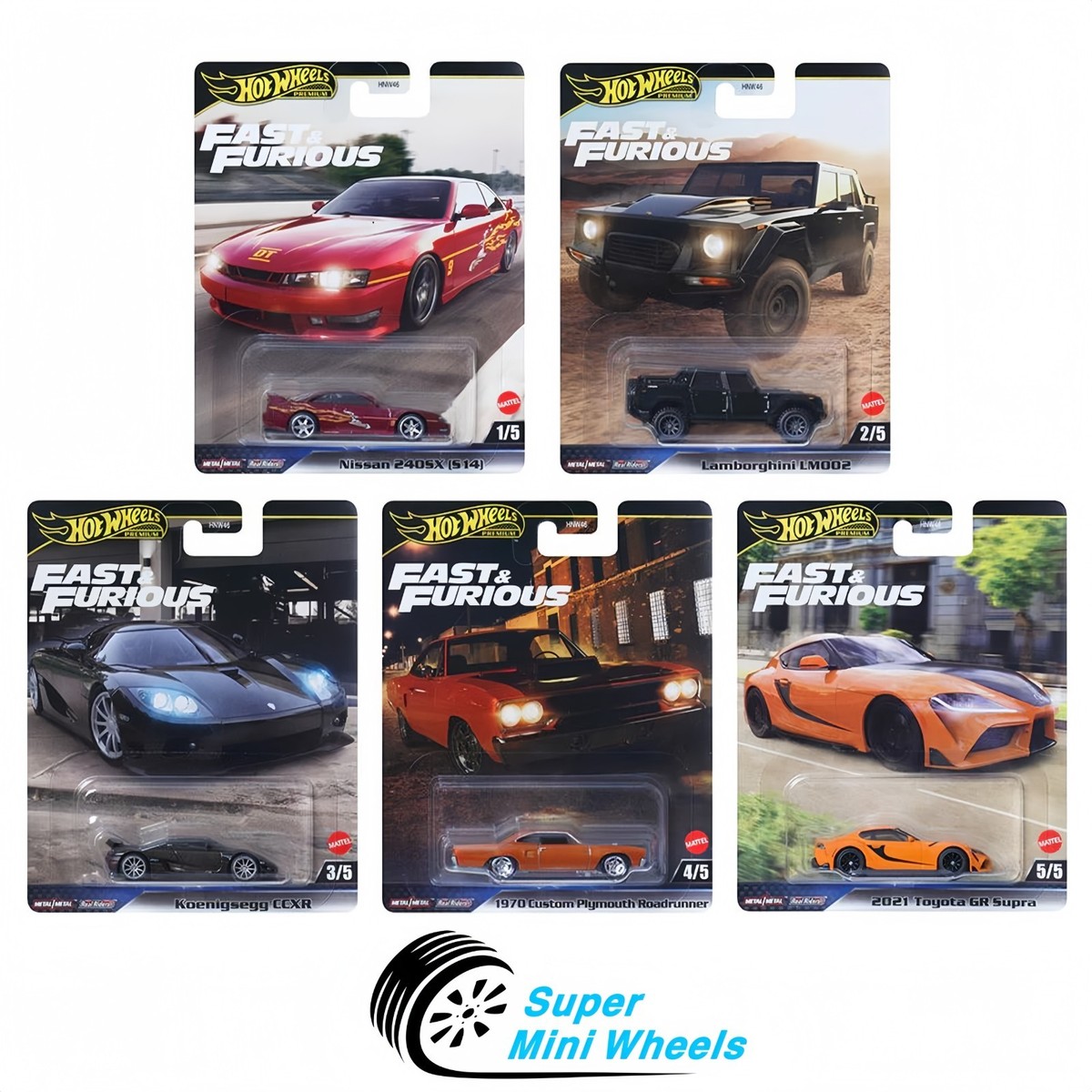 Hot Wheels Fast & Furious ミニカー 5台セット New Hot Wheels 5-pack! Fast & Furious Amazon Japan
