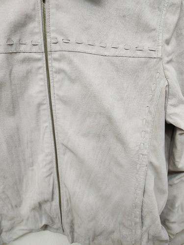 St Johns Bay 100% Genuine Leather Jacket Women's Size L Washable Suede - Picture 3 of 6