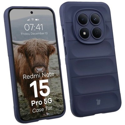 Handyhülle für Xiaomi Redmi Note 15 Pro 5G Bizon Case Cover Etui Dunkelblau