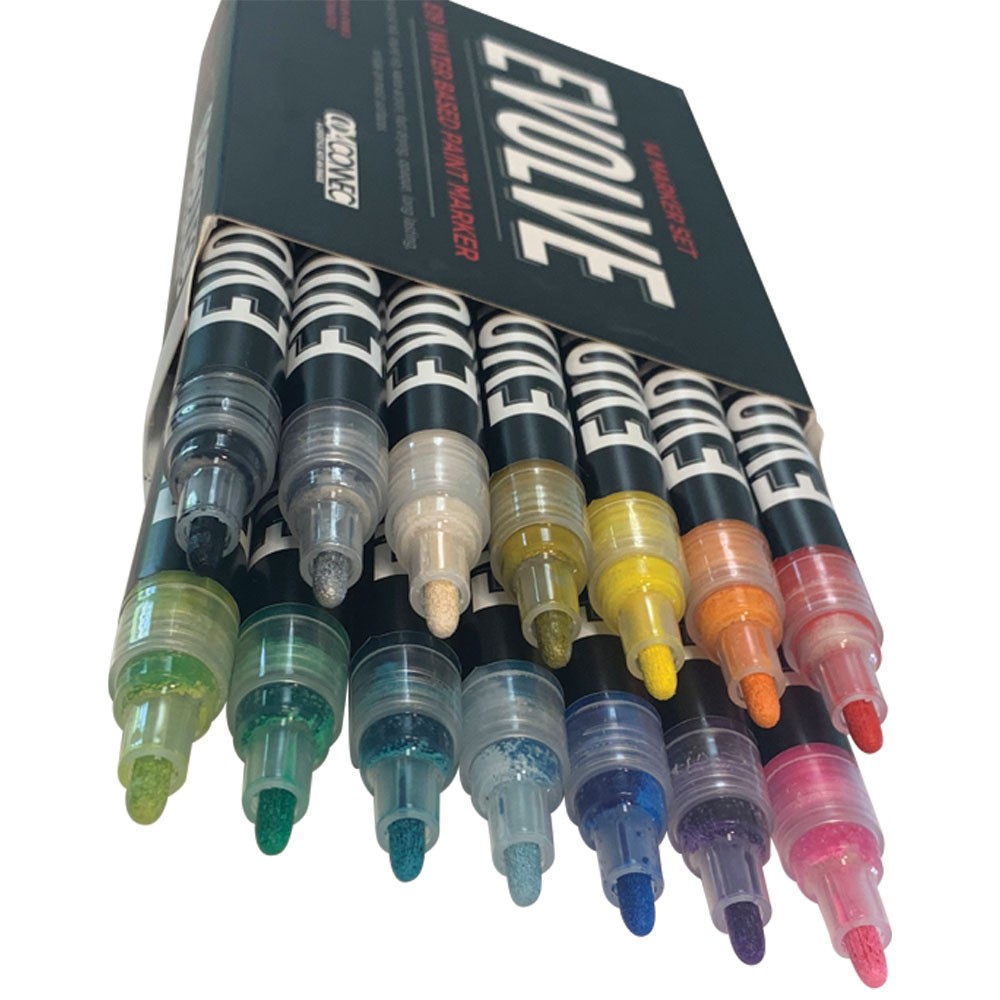 EVOLVE E19 Water Based Paint Marker Set of 14