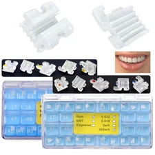 Dental Brackets Orthodontic Ceramic Clear Brace Aesthetic Roth MBT 022 345 Mini