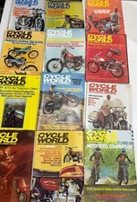 Vintage Cycle World Magazine Lot 1973  12 ISSUES Jan-Dec Motorcycle Dirt Bike
