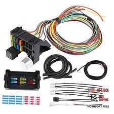 8 Circuit Wiring Harness - Universal Wire Harness Kit - Professional