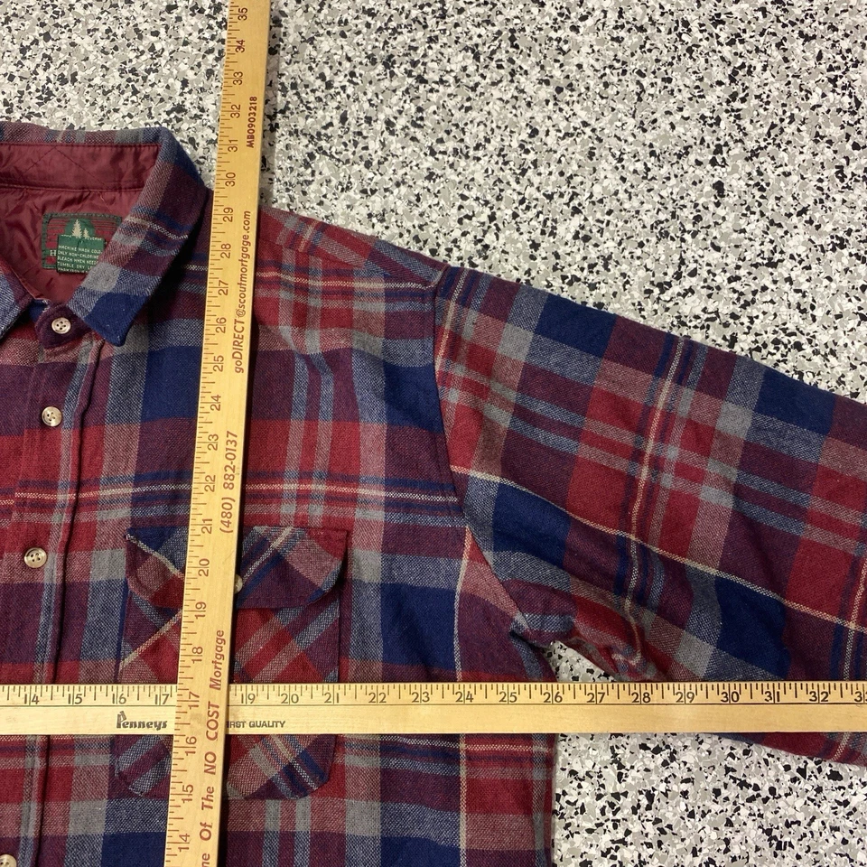 Vintage High Sierra Flannel Shirt Mens XL Red Plaid Insulated Wool Outdoor 90s - Image 2 of 4