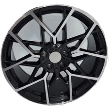 20" 20X8.5 Wheels Bergamo -21079-8 20 X 8.5 5X120 72.6Cb Black Machined 1Pc Rims