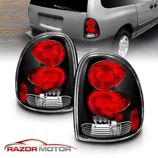 1996-2003 Fit Dodge Durango Caravan Town Country Voyager Black Tail Lights Set 1996-2003 Fit Dodge Durango Caravan Town Country Voyager Black Tail Lights Set