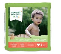Seventh Generation Free And Clear, Unbleached Baby Diapers, Size 4, 135 Count , Seventh Generation Free And Clear, Unbleached Baby Diapers, Size 4, 135 Count ,