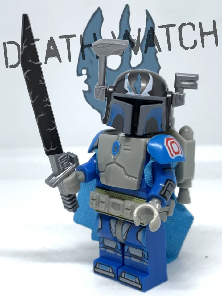 Custom Pre Vizsla and Death Watch Mandalorian 4 Minifigures Star Wars lego - Image 2 of 4