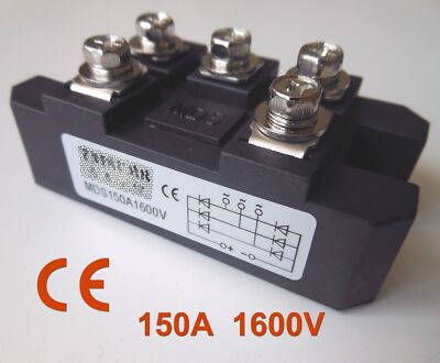 MDS150A 3-Phase Diode Bridge Rectifier 150A Amp 1600V CE Certification