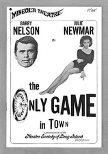 Barry Nelson "ONLY GAME IN TOWN" Julie Newmar / Mineola Theatre 1968 Playbill