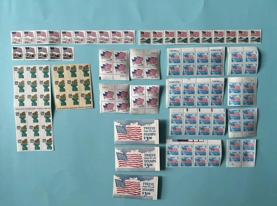 US Stamps, Bundle Of 114 Stamps. US Flags, Liberty - 25¢ & 29¢ - Image 4 of 4