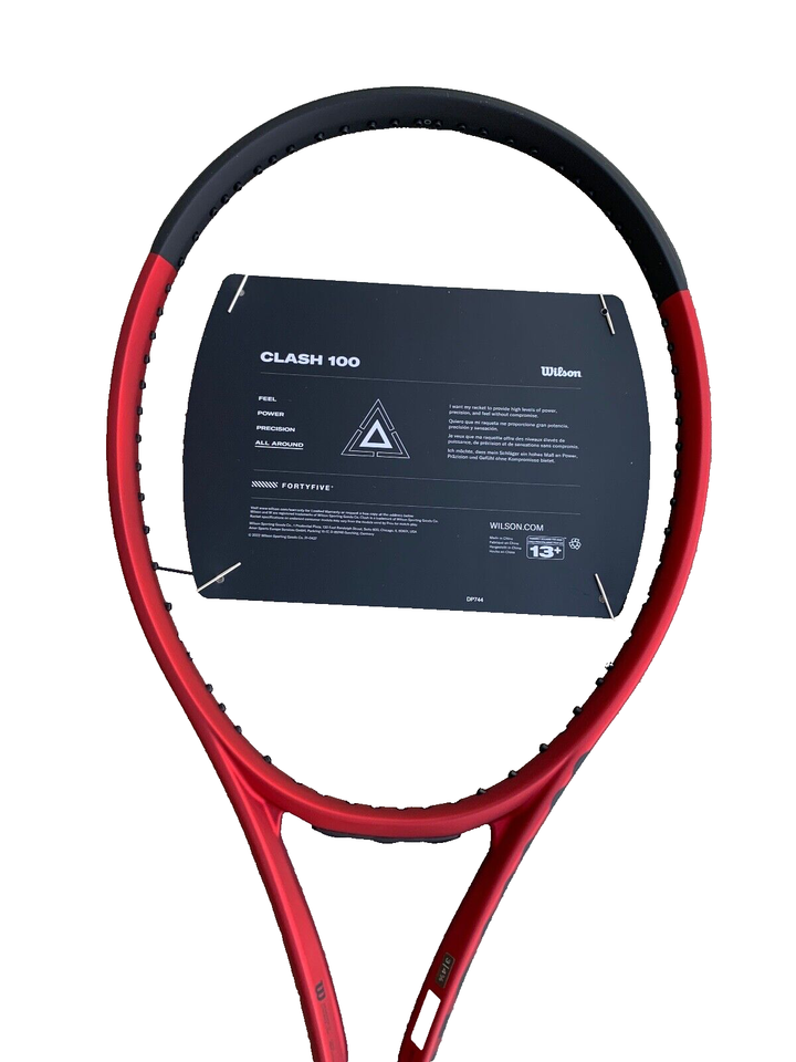 Wilson Clash 100 V2 Unstrung Tennis Racquet Grip Size 4 1/8 Weight 10