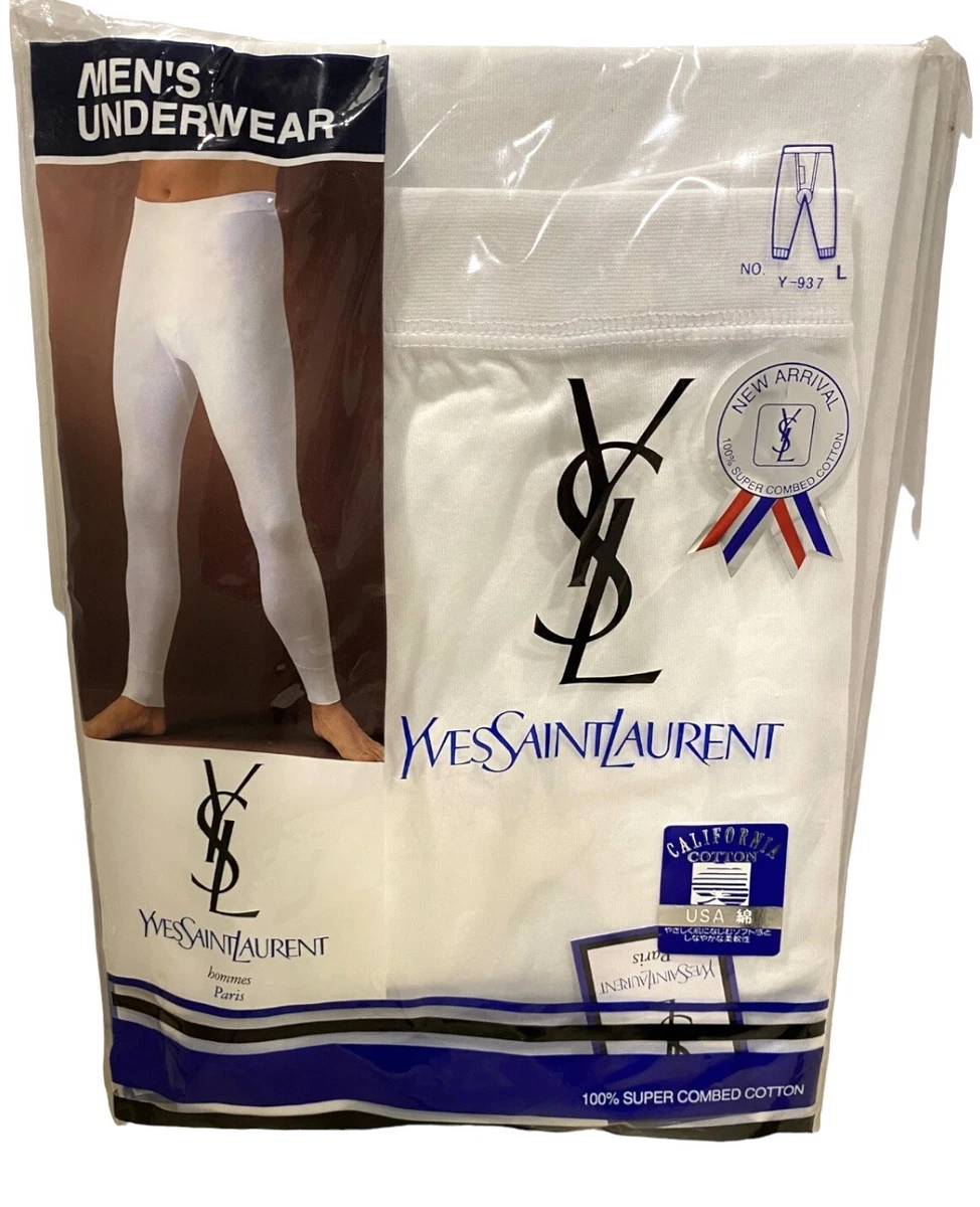 Yves Saint Laurent Mens 100% Super Combed Cotton Long Johns/Bottom