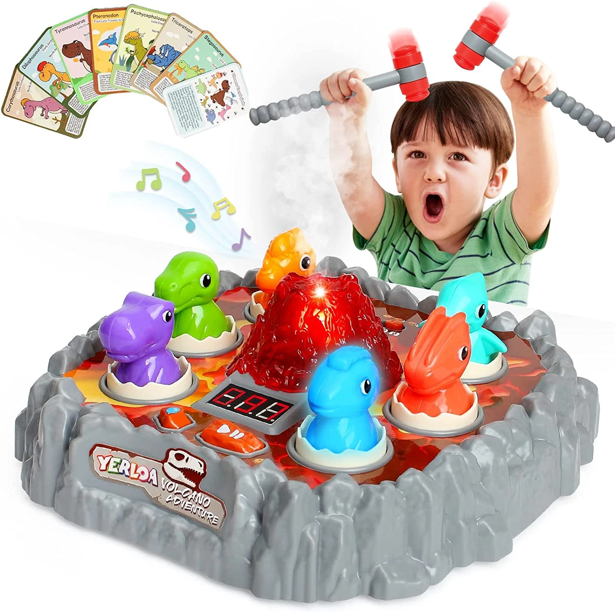 Whack a Mole Game for Toddlers Interactive Dinosaur Toys for Kids