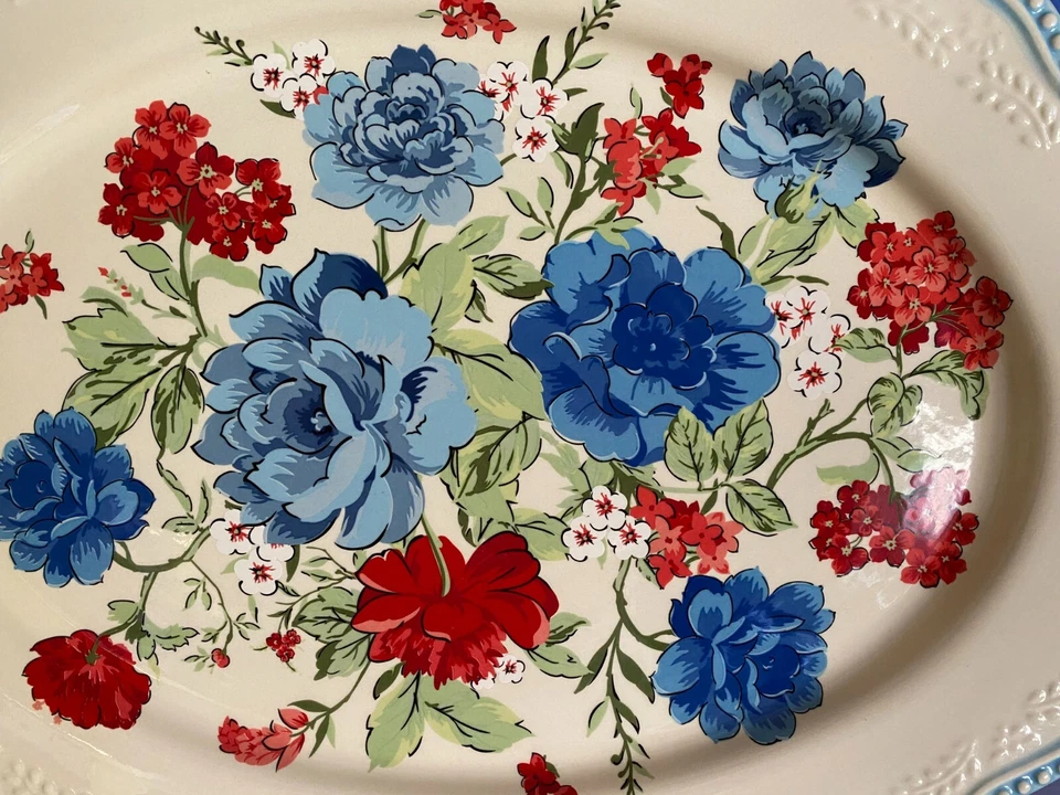 The Pioneer Women Classic Charm 18" Oval Platter NEW  - Image 2 of 4