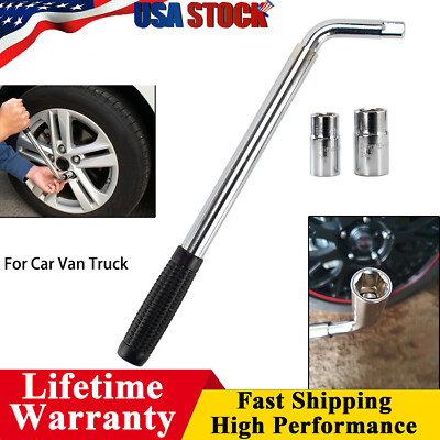17 19 21 23mm Lug Wheel Brace Wrench Tyre Spanner Sockets Nut Removal Repair