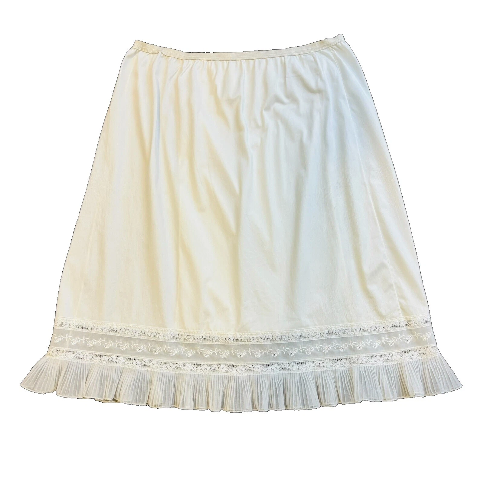 Chiffon White Vintage Slips & Petticoats for Women