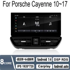 12.3" Android Navigation Car Gps Stereo Radio Carplay For Porsche Cayenne 10~17