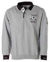 Kitaro Herren Sweatshirt Pullover Polokragen S Grau Mel Cape Canaveral X5074