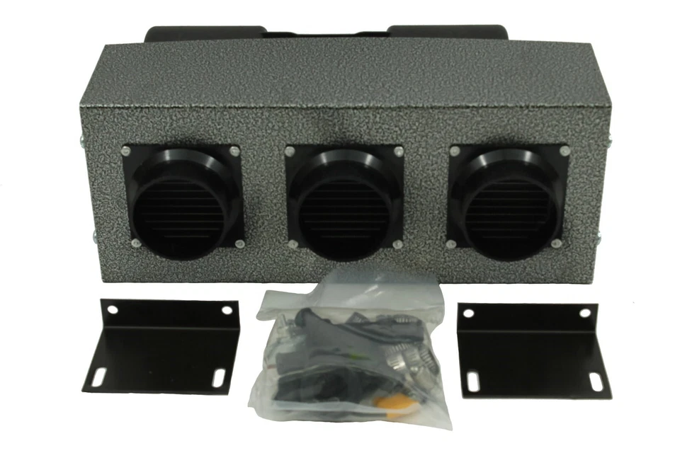 High Output Truck Cab Heater 30,000 BTU Heater 12 Volt Ag Bus Vans Boat Dual Fan - Image 4 of 4