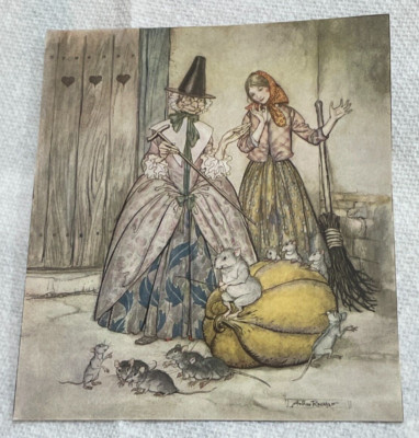 Arthur Rackham Antique Print Cinderella From Antique Magazine Pumpkin ...