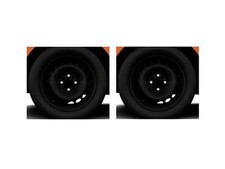 2x Genuine Toyota 15" 4.5J ET35 Winter Steel Wheel Black 4 Studs Aygo 2014-2018