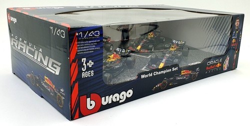 Burago 1/43 Scale 18-38092 - Red Bull F1 RB 16B 18 19 WC Verstappen #1 #33 - Picture 5 of 5