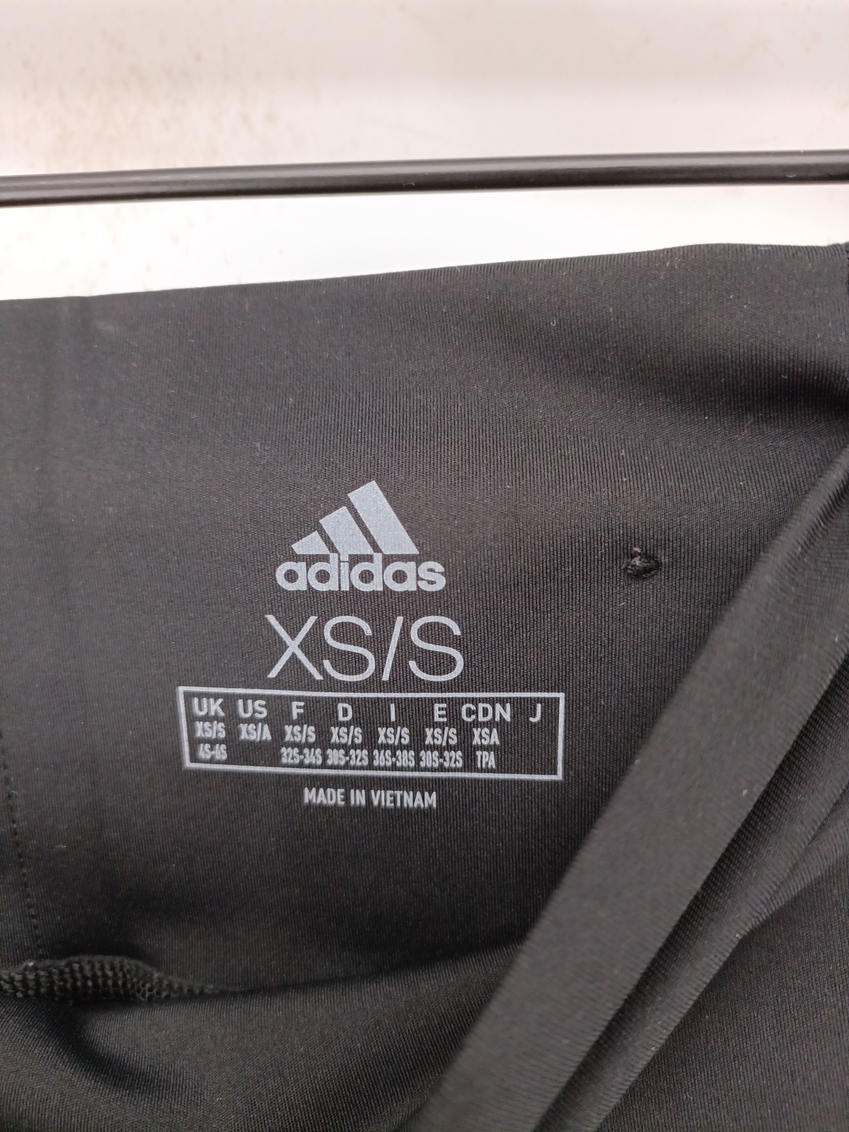 ALTRA Adidas Leggings Donna XS Nero 100% Altro Intero Lunghezza