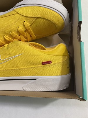 New Mens Size 12 Varsity Maize Nike SB X Supreme GTS QS  display picture 1