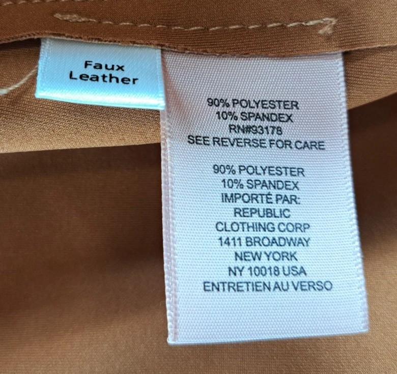 Philosophy Suede Open Front Moto Jacket Womens 3X Tan Faux Leather Republic - Image 3 of 4