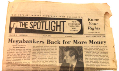The Spotlight Populist Newspaper May 7, 1984, Washington D.C.