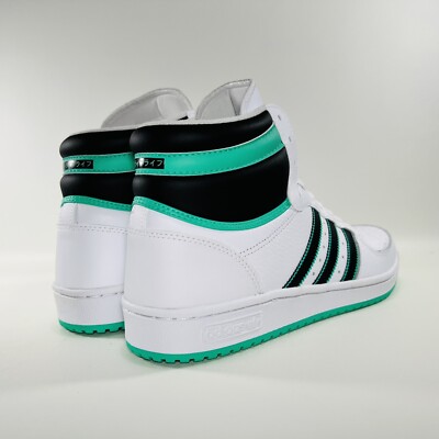 Adidas Top Ten RB White Green Basketball Shoes Men display picture 2