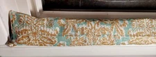 Door Draft Stopper, Cedar Filled, Draft Stopper, Insect Repellent, Scroll