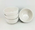 set 4 Small Bistro BOWLS white HOMER LAUGHLIN FIESTA WARE 22 OZ. NEW