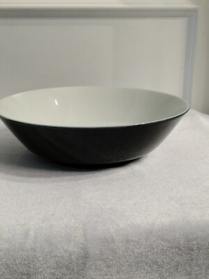 Vintage MCM Sears -Cosmos   Serving Bowl Blk& White 