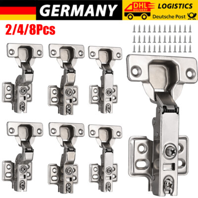 2-10x Softclose Topfband 35mm Scharnier Möbelscharnier Türscharniere Tür Dämpfer