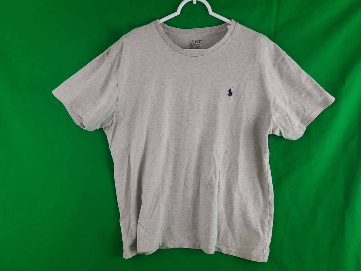 Tシャツ・カットソー POLO RALPH LAUREN Men T-shirt Grey 710973137 002 POLO RALPH LAUREN T-Shirt Men's Size Large Gray Blue Pony