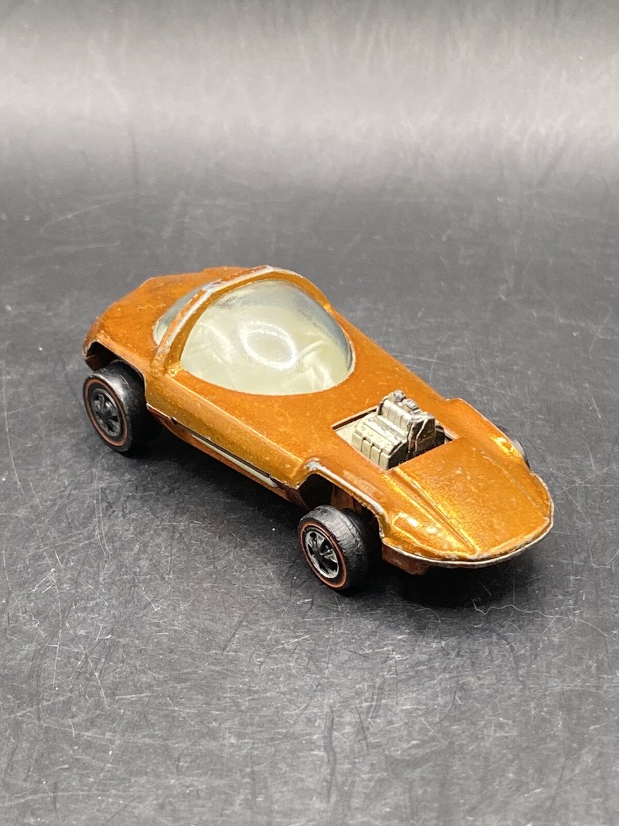 ホットウィール　アンビュランス　レッドライン　ヘビーウェイト　ヴィンテージ　希少 Hot Wheels Redline Silhouette Orange w Button VTG Collectible Toy