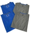 LARGE Hanes Mens X-Temp Performance Cool Tagless Crew T-Shirts 4pack,  Grey/Blue