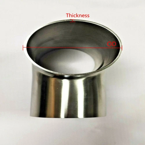Stainless Steel Equal Tee T Shape Pipe T-Piece Exhaust Tube Polished 19-63mm New - Picture 4 of 6