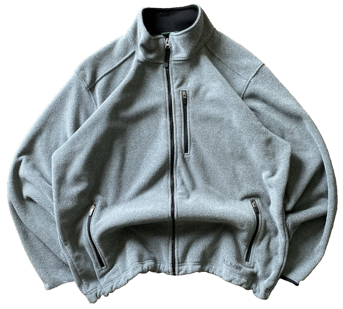 ARC'TERYX Giacca pile LL Bean Polartec XL grigio manica lunga preppy maglione outdoor uomo