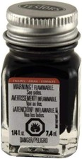Testor Corp. Enamel 1/4 oz Flat Black Plastics Paint Enamels
