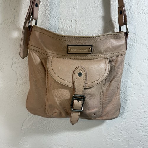 Echte Burberry rosa Leder Messenger Umhängetasche Nova Check Futter Taschen Reißverschluss - Bild 5 von 19
