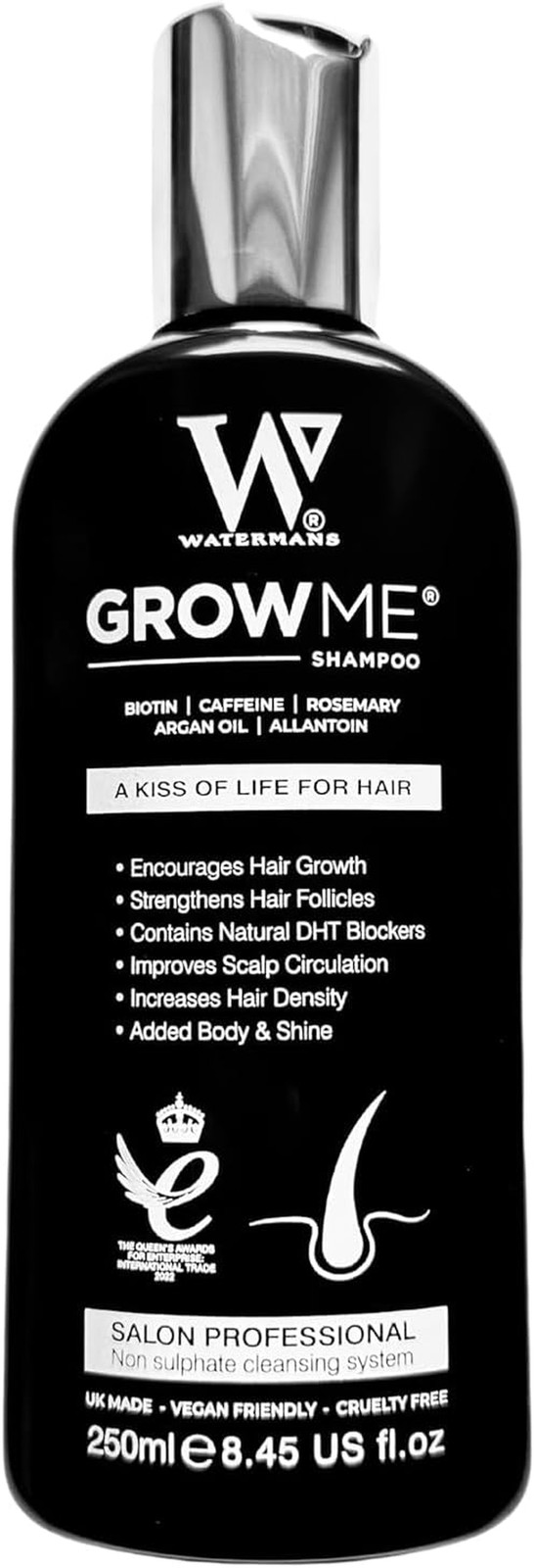 Offerta Shampoo Grow Me Watermans 250ml - Trattamento Anticaduta Efficace